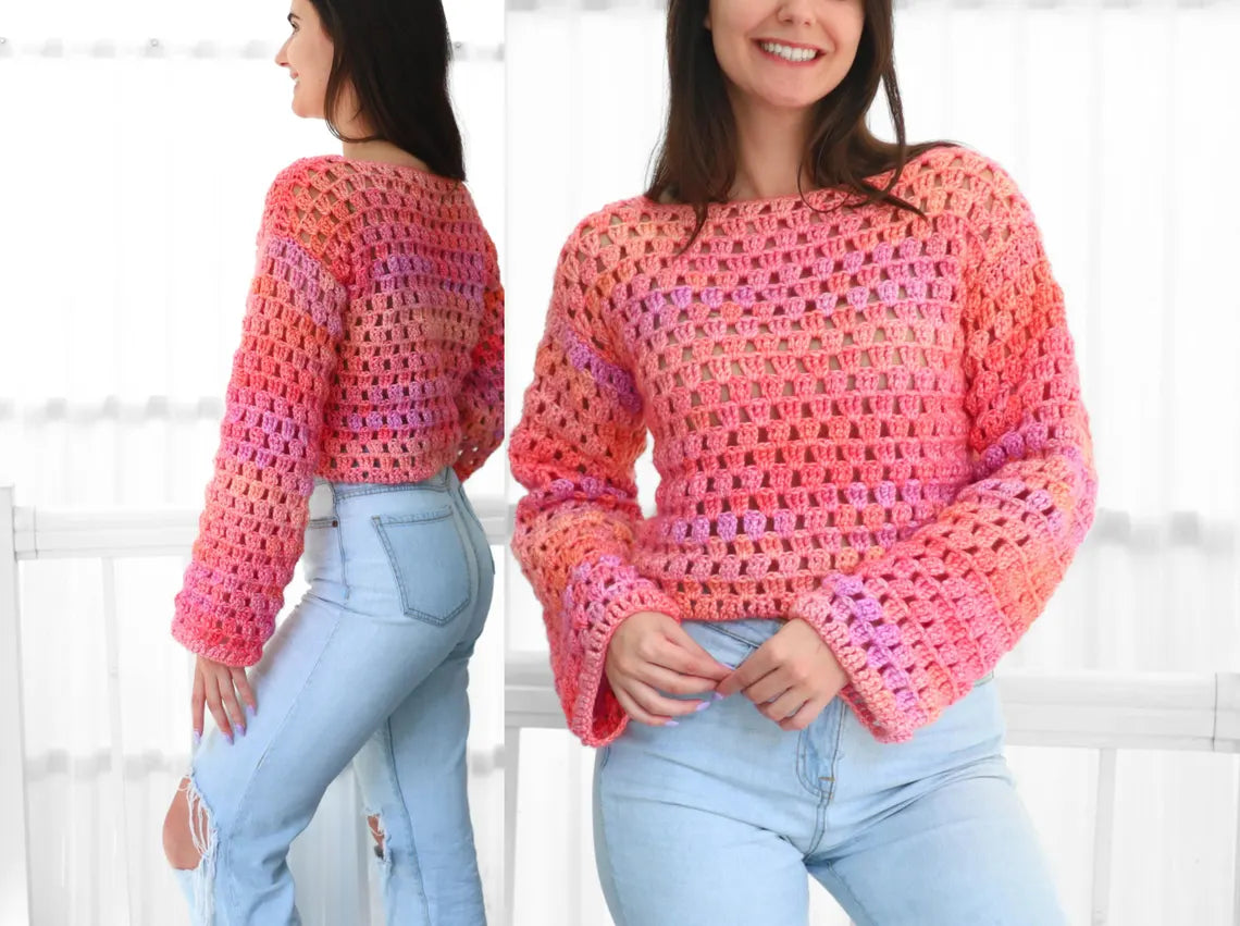 LAINEY Crochet sweater pattern