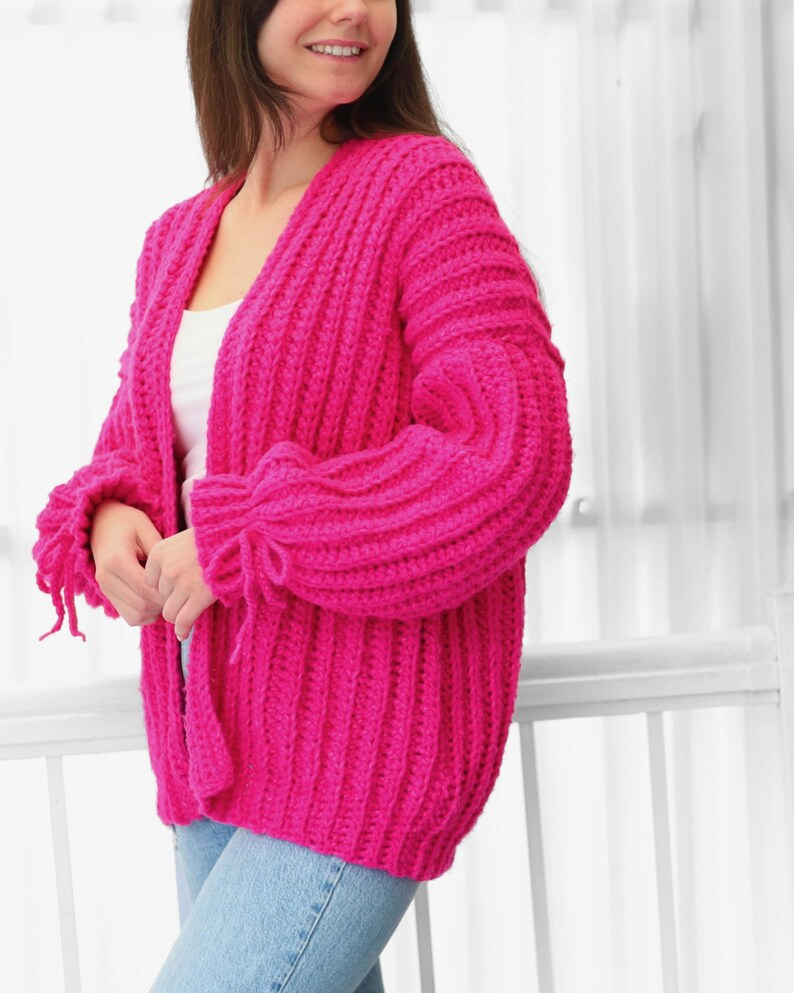 HALLIE Cardigan crochet pattern