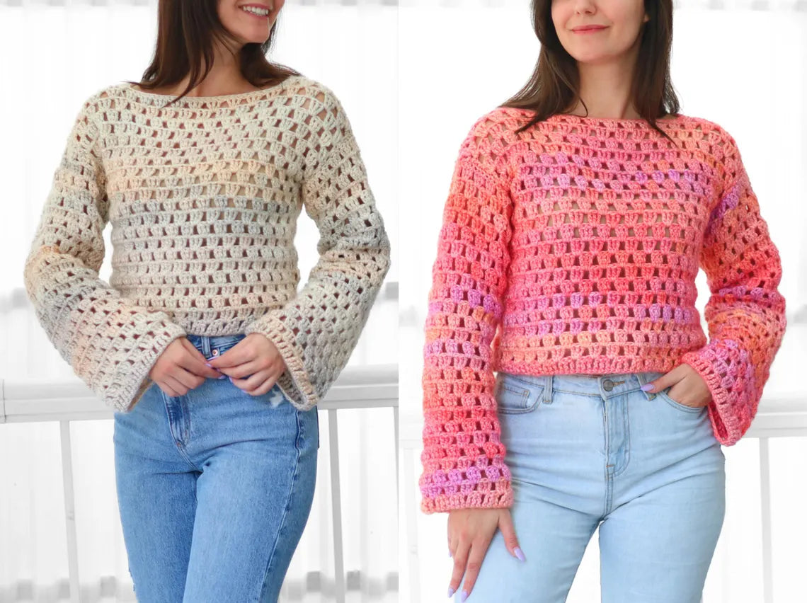 LAINEY Crochet sweater pattern