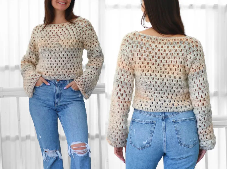 LAINEY Crochet sweater pattern