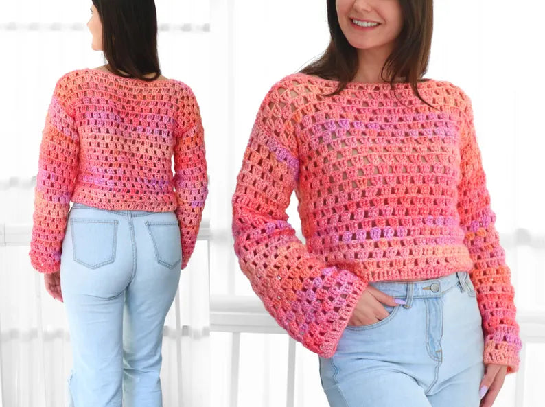 LAINEY Crochet sweater pattern