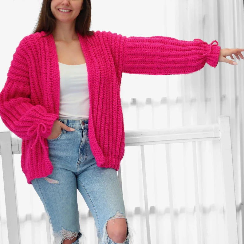HALLIE Cardigan crochet pattern